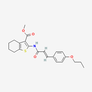 methyl 2-{[3-(4-propoxyphenyl)acryloyl]amino}-4,5,6,7-tetrahydro-1-benzothiophene-3-carboxylate