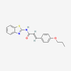 N-1,3-benzothiazol-2-yl-3-(4-propoxyphenyl)acrylamide