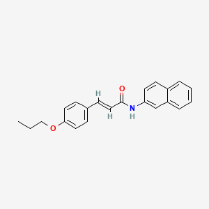 molecular formula C22H21NO2 B3756613 N-2-naphthyl-3-(4-propoxyphenyl)acrylamide 