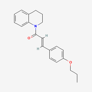 1-[3-(4-propoxyphenyl)acryloyl]-1,2,3,4-tetrahydroquinoline