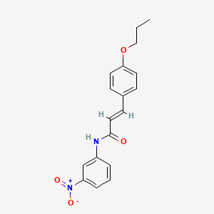 (E)-N-(3-nitrophenyl)-3-(4-propoxyphenyl)prop-2-enamide