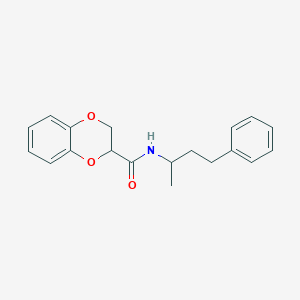 molecular formula C19H21NO3 B375663 N-(4-phenylbutan-2-yl)-2,3-dihydro-1,4-benzodioxine-3-carboxamide CAS No. 331964-71-7
