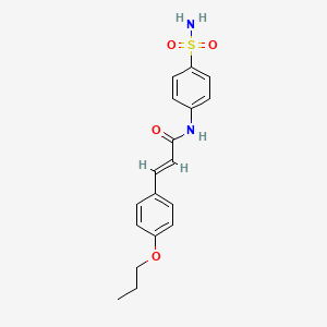 N-[4-(aminosulfonyl)phenyl]-3-(4-propoxyphenyl)acrylamide