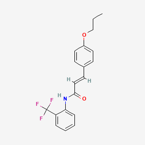 3-(4-propoxyphenyl)-N-[2-(trifluoromethyl)phenyl]acrylamide