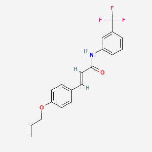 3-(4-propoxyphenyl)-N-[3-(trifluoromethyl)phenyl]acrylamide