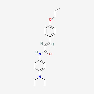 N-[4-(diethylamino)phenyl]-3-(4-propoxyphenyl)acrylamide