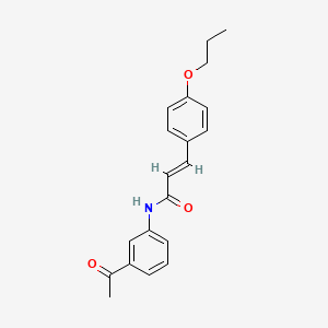 N-(3-acetylphenyl)-3-(4-propoxyphenyl)acrylamide