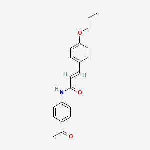 N-(4-acetylphenyl)-3-(4-propoxyphenyl)acrylamide