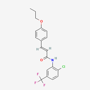 N-[2-chloro-5-(trifluoromethyl)phenyl]-3-(4-propoxyphenyl)acrylamide