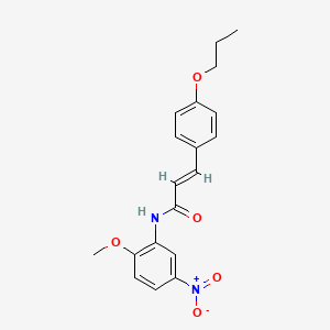 N-(2-methoxy-5-nitrophenyl)-3-(4-propoxyphenyl)acrylamide