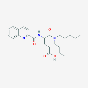 B037567 5-(Dipentylamino)-5-oxo-4-(quinoline-2-carbonylamino)pentanoic acid CAS No. 116408-67-4