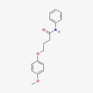 molecular formula C17H19NO3 B3756702 4-(4-methoxyphenoxy)-N-phenylbutanamide 