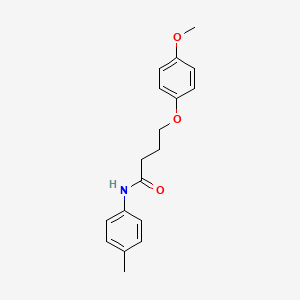 molecular formula C18H21NO3 B3756703 4-(4-methoxyphenoxy)-N-(4-methylphenyl)butanamide 