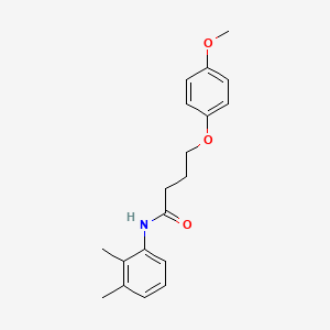 molecular formula C19H23NO3 B3756709 N-(2,3-dimethylphenyl)-4-(4-methoxyphenoxy)butanamide 