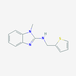 molecular formula C13H13N3S B375674 1-methyl-N-(2-thienylmethyl)-1H-benzimidazol-2-amine 