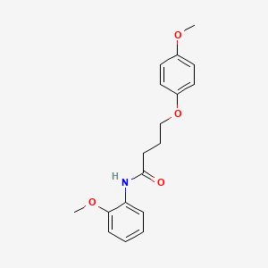 molecular formula C18H21NO4 B3756741 4-(4-methoxyphenoxy)-N-(2-methoxyphenyl)butanamide 