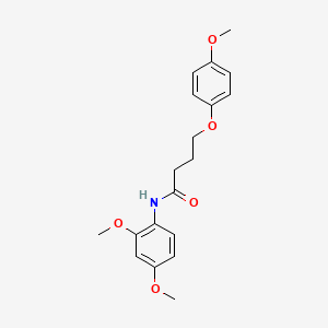 molecular formula C19H23NO5 B3756754 N-(2,4-dimethoxyphenyl)-4-(4-methoxyphenoxy)butanamide 