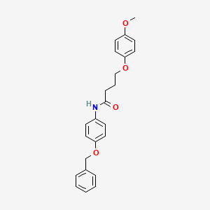 N-[4-(benzyloxy)phenyl]-4-(4-methoxyphenoxy)butanamide