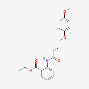 Ethyl 2-[4-(4-methoxyphenoxy)butanoylamino]benzoate