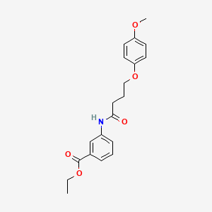 Ethyl 3-[4-(4-methoxyphenoxy)butanoylamino]benzoate