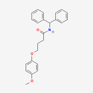 N-(diphenylmethyl)-4-(4-methoxyphenoxy)butanamide