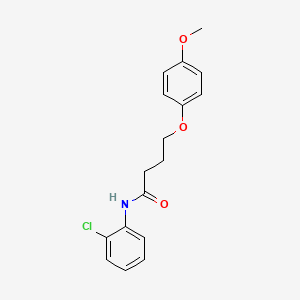 molecular formula C17H18ClNO3 B3756821 N-(2-chlorophenyl)-4-(4-methoxyphenoxy)butanamide 