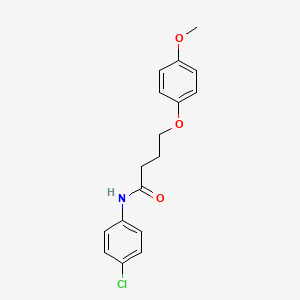 molecular formula C17H18ClNO3 B3756825 N-(4-chlorophenyl)-4-(4-methoxyphenoxy)butanamide 