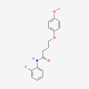 N-(2-fluorophenyl)-4-(4-methoxyphenoxy)butanamide