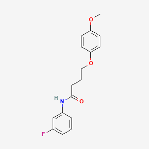 N-(3-fluorophenyl)-4-(4-methoxyphenoxy)butanamide