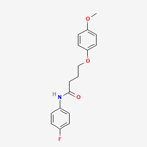 N-(4-fluorophenyl)-4-(4-methoxyphenoxy)butanamide