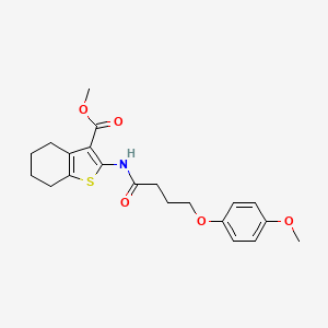 methyl 2-{[4-(4-methoxyphenoxy)butanoyl]amino}-4,5,6,7-tetrahydro-1-benzothiophene-3-carboxylate