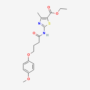 ethyl 2-{[4-(4-methoxyphenoxy)butanoyl]amino}-4-methyl-1,3-thiazole-5-carboxylate