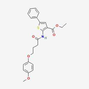 Ethyl 2-[4-(4-methoxyphenoxy)butanoylamino]-5-phenylthiophene-3-carboxylate