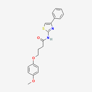 4-(4-methoxyphenoxy)-N-(4-phenyl-1,3-thiazol-2-yl)butanamide