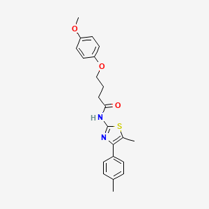 4-(4-methoxyphenoxy)-N-[5-methyl-4-(4-methylphenyl)-1,3-thiazol-2-yl]butanamide