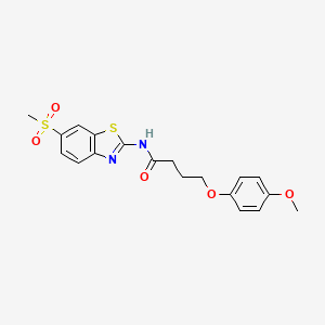 N-(6-Methanesulfonyl-benzothiazol-2-yl)-4-(4-methoxy-phenoxy)-butyramide