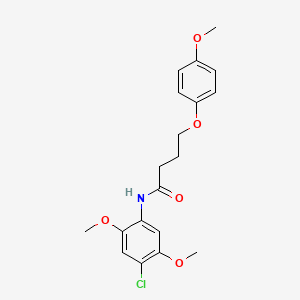 N-(4-chloro-2,5-dimethoxyphenyl)-4-(4-methoxyphenoxy)butanamide