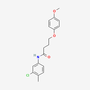 N-(3-chloro-4-methylphenyl)-4-(4-methoxyphenoxy)butanamide