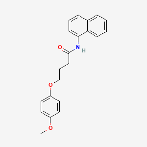 molecular formula C21H21NO3 B3756942 4-(4-methoxyphenoxy)-N-naphthalen-1-ylbutanamide 