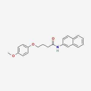 molecular formula C21H21NO3 B3756947 4-(4-methoxyphenoxy)-N-2-naphthylbutanamide 