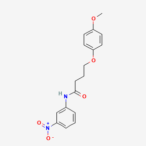 molecular formula C17H18N2O5 B3756949 4-(4-methoxyphenoxy)-N-(3-nitrophenyl)butanamide 