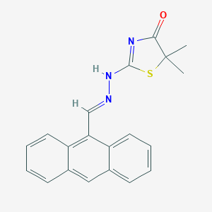 2-[(2E)-2-(anthracen-9-ylmethylidene)hydrazinyl]-5,5-dimethyl-1,3-thiazol-4-one