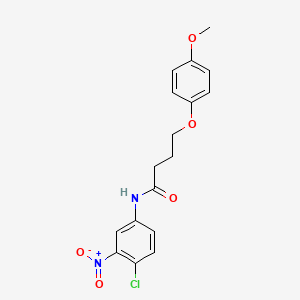 N-(4-chloro-3-nitrophenyl)-4-(4-methoxyphenoxy)butanamide