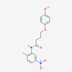 4-(4-methoxyphenoxy)-N-(2-methyl-5-nitrophenyl)butanamide