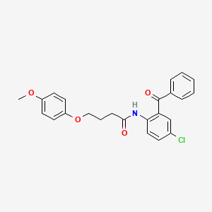 N-[4-chloro-2-(phenylcarbonyl)phenyl]-4-(4-methoxyphenoxy)butanamide