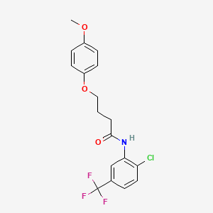 N-[2-chloro-5-(trifluoromethyl)phenyl]-4-(4-methoxyphenoxy)butanamide