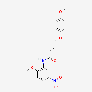 N-(2-methoxy-5-nitrophenyl)-4-(4-methoxyphenoxy)butanamide