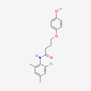 N-(2-chloro-4,6-dimethylphenyl)-4-(4-methoxyphenoxy)butanamide