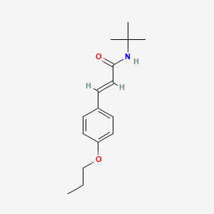 N-(tert-butyl)-3-(4-propoxyphenyl)acrylamide