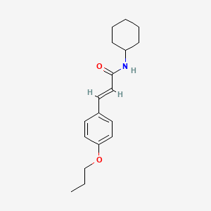 N-cyclohexyl-3-(4-propoxyphenyl)acrylamide